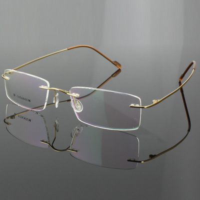 雅士路超輕B鈦無框眼鏡架 男士近視鏡框的輕奢之選